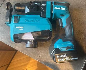 NIEUW Makita DHR182ZWJU SDS-plus combihamer 18V afzuiging beschikbaar voor biedingen