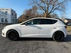 Seat leon FR Dsg, Auto's, Zwart, 4 cilinders, Leder en Stof, Wit
