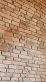 Gebruikte Handvorm bakstenen - Geel/Rood - 21,5x10x5 cm, Doe-het-zelf en Verbouw, Metselstenen, Ophalen, Gebruikt, Bakstenen