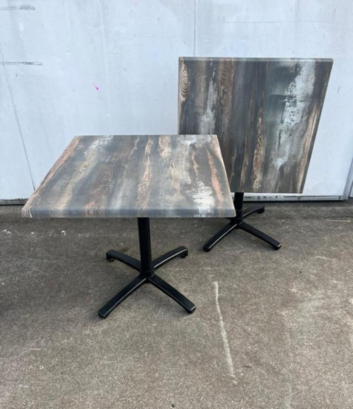 16 stuks horeca terras tafels 80x80 cm inklapbaar nieuw, Tuin en Terras, Tuinmeubel-accessoires, Nieuw, Ophalen