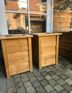 Geïmpregneerde bloembakken bekleed met worteldoek, Ophalen, Nieuw, Vierkant, Hout