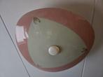 Vintage glazen plafond lamp, Ophalen of Verzenden