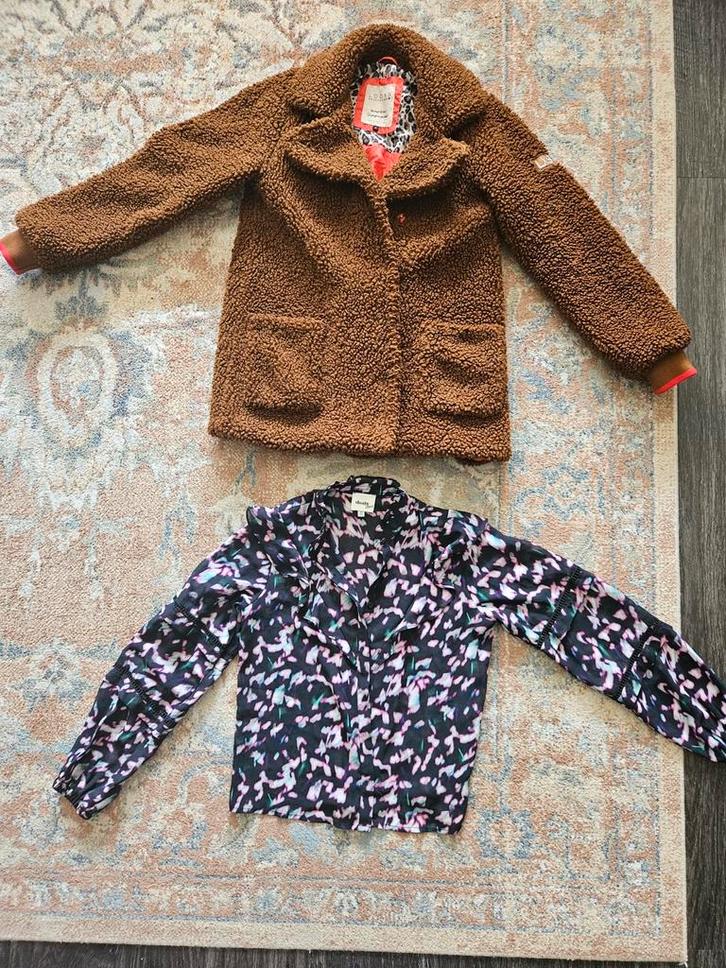 LOOXS winterjas en Shoeby Nicolette Blouse 146-152, Kinderen en Baby's, Kinderkleding | Maat 146, Zo goed als nieuw, Meisje, Overhemd of Blouse