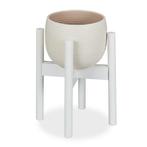 Planten standaard bamboe wit en naturel  set van 2, Tuin en Terras, Planten | Tuinplanten, Ophalen of Verzenden