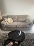 2 persoons taupe kleurige bank, Ophalen, Zo goed als nieuw, Stof