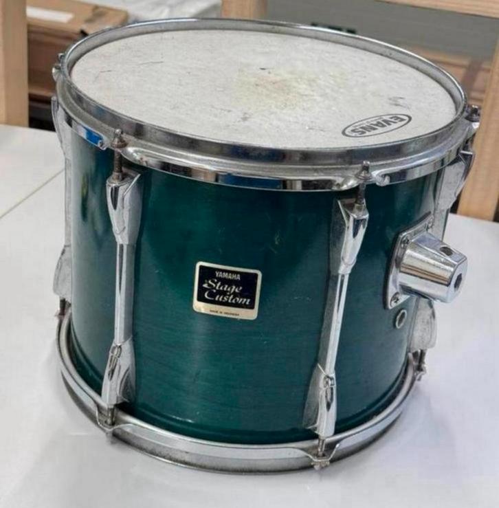 Yamaha Stage Custom 13” x 11” inch tom drum Groen Green, Muziek en Instrumenten, Percussie, Gebruikt, Trommel, Ophalen of Verzenden
