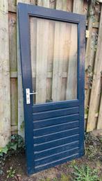 Houten Achterdeur met Draadglas 199x87,5 cm, Doe-het-zelf en Verbouw, Deuren en Horren, Ophalen, Gebruikt, 80 tot 100 cm, Minder dan 200 cm