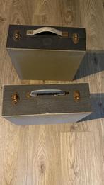 2 oude platen koffers, Ophalen of Verzenden, Zo goed als nieuw, Overige merken