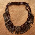 Antiek granaten collier uit Nepal, Ophalen of Verzenden, Zilver, Ketting