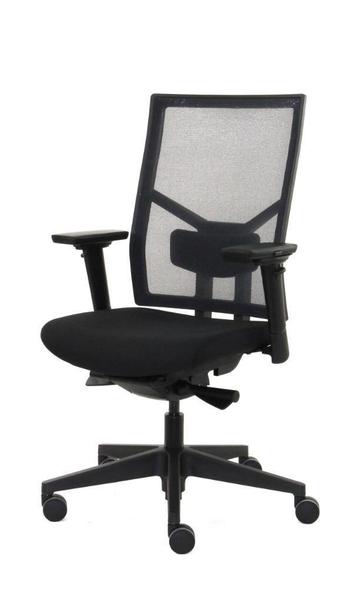 Nieuw | WPD-Line Nova Mesh Bureaustoelen | Zwart | NEN1335 beschikbaar voor biedingen