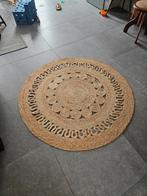 Jute vloerkleed, Gebruikt, Beige, Rond, Ophalen of Verzenden