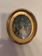 Oude gravure in gouden lijst, Antiek en Kunst, Kunst | Schilderijen | Klassiek, Ophalen