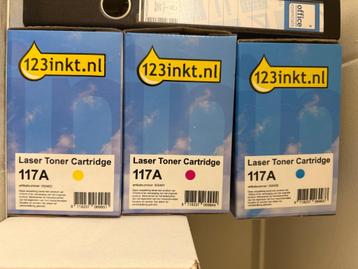 123 inkt, HP Laser Toner 117A  beschikbaar voor biedingen