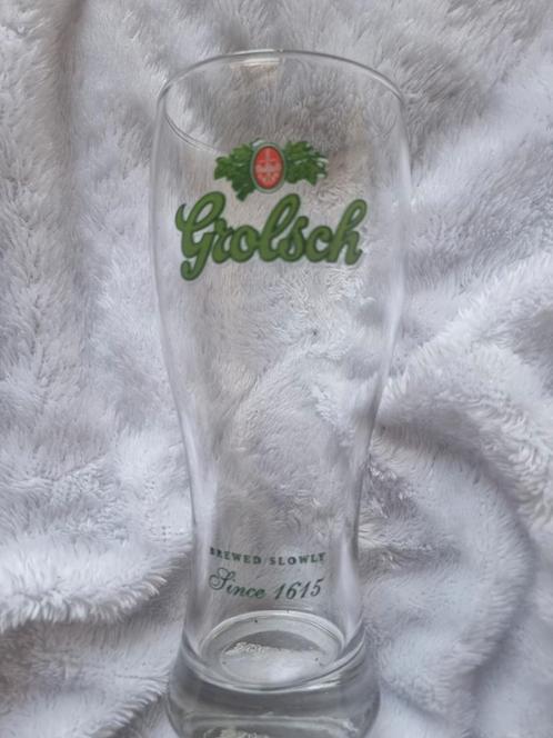 Twee grolsch glazen met tekst groot, Verzamelen, Biermerken, Nieuw, Glas of Glazen, Grolsch, Ophalen of Verzenden
