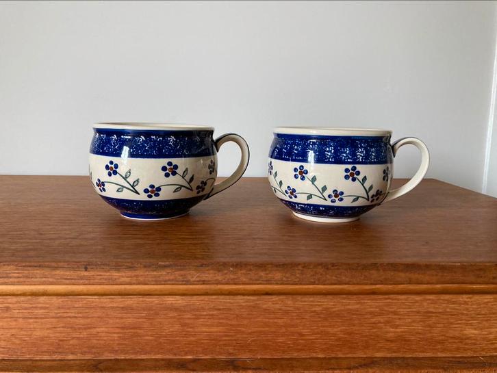 Pools aardewerk grote theemokken/ vintage set 2, Antiek en Kunst, Antiek | Keramiek en Aardewerk, Ophalen of Verzenden