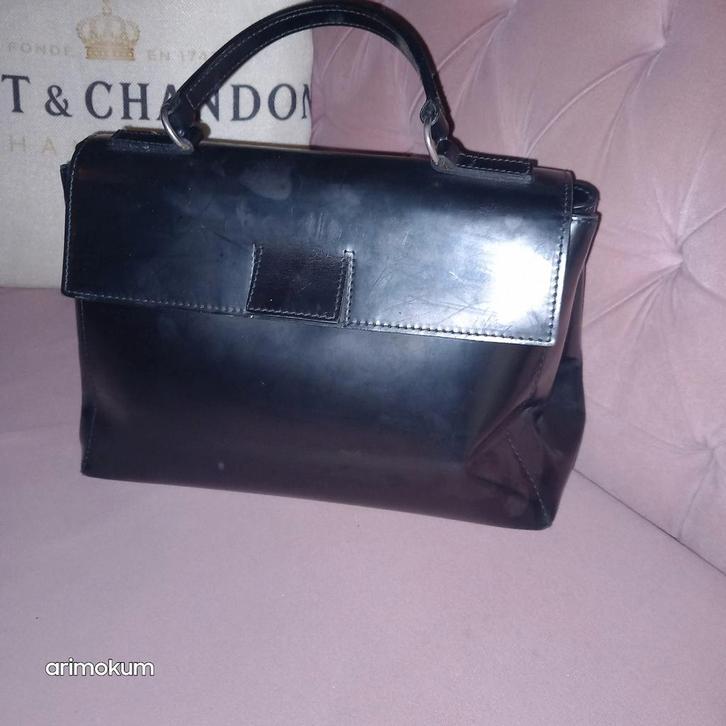 Gianni Chiarini Zwarte Leren Tas - Klassiek & Tijdloos, Sieraden, Tassen en Uiterlijk, Tassen | Damestassen, Zo goed als nieuw