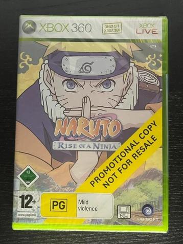Naruto Rise of A Ninja Xbox 360 Sealed Rare Promo PAL game beschikbaar voor biedingen