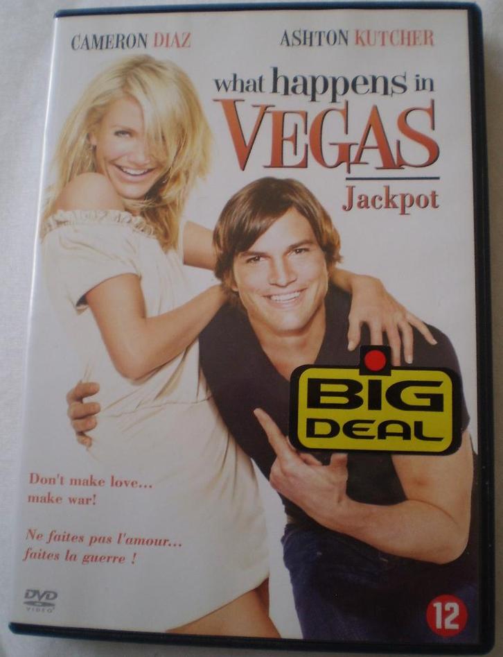 What Happens in Vegas - Cameron Diaz / Ashton Kutcher, Cd's en Dvd's, Dvd's | Komedie, Zo goed als nieuw, Romantische komedie