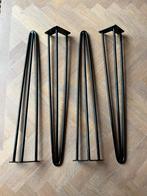 Tafelpoten zwart metaal (4 stuks), Ophalen, Minder dan 50 cm, Gebruikt, 50 tot 100 cm