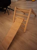 Houten Klimrek met Glijbaan, Kinderen en Baby's, Speelgoed | Buiten | Speeltoestellen, Ophalen, Zo goed als nieuw, Glijbaan