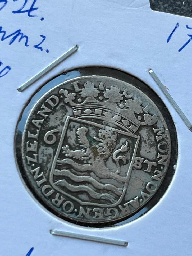 Zeeland scheepjesschelling 1761, Postzegels en Munten, Munten | Nederland, Losse munt, Overige waardes, Vóór koninkrijk, Zilver