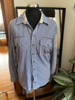 Blauw wit geruite trachten blouse OS Trachten maat M 39/40, Maat 38/40 (M), Zo goed als nieuw, OS Trachten, Verzenden