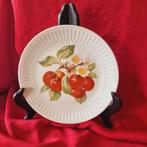 Vintage ontbijtborden met vruchtenmotief, Ophalen of Verzenden