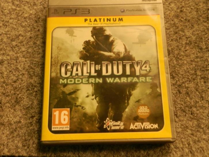 Ps3 spel call of duty 4 modern warfare platinum, Spelcomputers en Games, Games | Sony PlayStation 3, Gebruikt, Avontuur en Actie