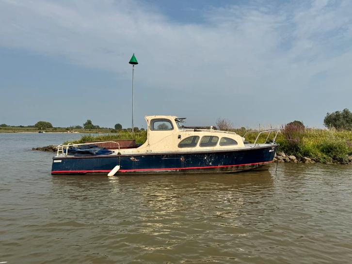 Te koop klus kajuitboot van 9,5 meter, Watersport en Boten, Motorboten en Motorjachten, Gebruikt, Staal, 9 tot 12 meter, Diesel
