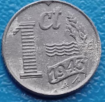 1 Cent 1943 - Zink    beschikbaar voor biedingen
