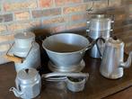 Brocante set van 6 aluminium keuken items, Ophalen of Verzenden
