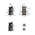 Hotbath Cobber inbouwthermostaat HBCB7009, Doe-het-zelf en Verbouw, Sanitair, Ophalen of Verzenden, Nieuw, Douche