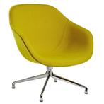 2x gele Hay About a Lounge Chair Low AAL81 fauteuil, Huis en Inrichting, 75 tot 100 cm, Ophalen of Verzenden, Zo goed als nieuw