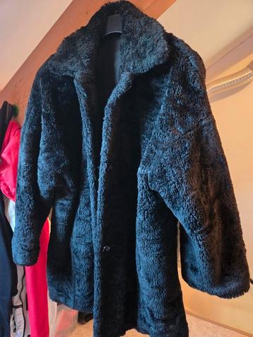 Nep bontjas zwart. Perfect voor carnaval! beschikbaar voor biedingen