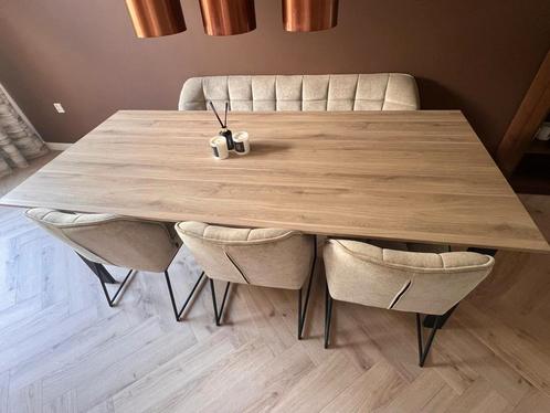 Complete eettafel met eetbank en stoelen, Huis en Inrichting, Complete inboedels, Ophalen