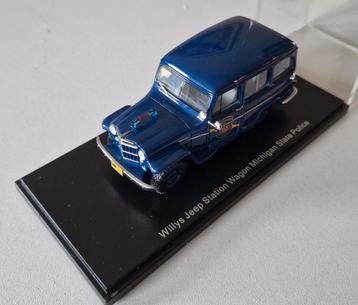 NEO.  Jeep Station Wagon Michigan State Police 1954. 1:43. beschikbaar voor biedingen
