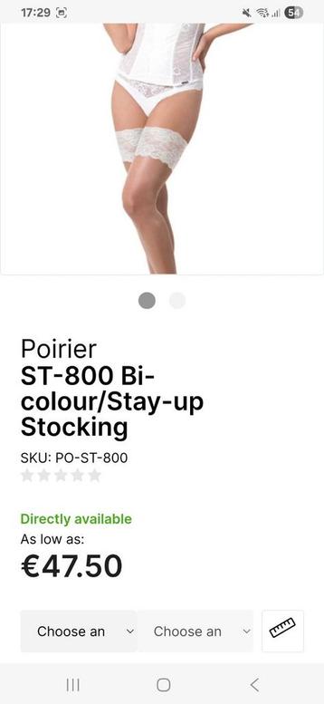 Poirier ST-800 Stay-up Kousen - Maat L - Nieuw! beschikbaar voor biedingen