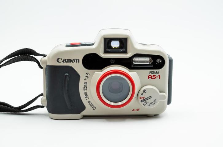 Canon AS-1 (Prima AS-1 / Sure Shot A-1) met tasje/riem, Audio, Tv en Foto, Fotocamera's Analoog, Gebruikt, Compact, Canon, Ophalen
