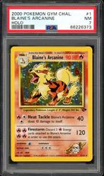 Blaine's Arcanine Holo PSA 7 - 1/132 - Gym Challenge 2000, Hobby en Vrije tijd, Verzamelkaartspellen | Pokémon, Ophalen of Verzenden