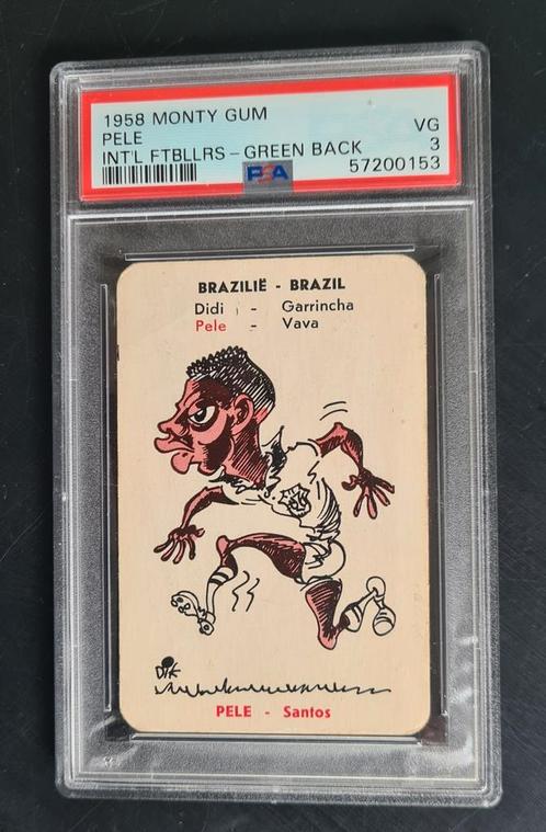 Monty 1958 PELE kaart PSA 3 dik Bruynesteyn voetbal verzamel, Verzamelen, Sportartikelen en Voetbal, Gebruikt, Ajax, Ophalen of Verzenden