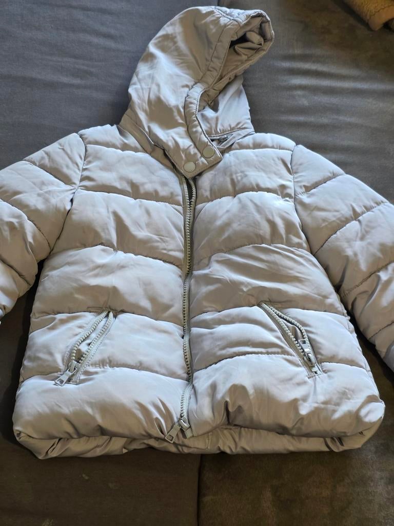 Meisjes winterjas 110- Uitstekende kwaliteit!, Gebruikt, Meisje, Jas, OVS