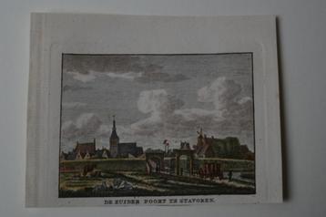 STAVOREN STAVEREN ZUIDERPOORT GRAVURE Bulthuis 1786-1792 E19 beschikbaar voor biedingen