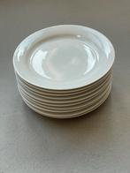 10 Arzberg witte gebaksbordjes, Gebruikt, Ophalen of Verzenden, Bord(en), Effen