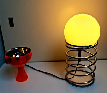 Spiraal bollamp tafellamp stijl Ingo Maurer vintage mooi 
 beschikbaar voor biedingen