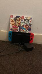 Nintendo switch met games en oplader, Spelcomputers en Games, Ophalen, Met games, Met 2 controllers, Zo goed als nieuw