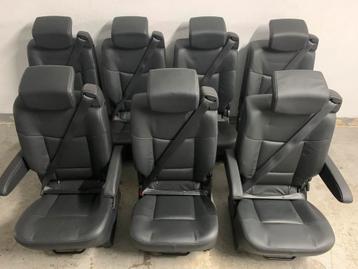 Zwart leren Stoelen Oldtimer,Camper,Bus,Cabine,Transporter. beschikbaar voor biedingen