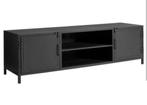 Castello tv-meubel zwart metaal industrieel Kwantum, Huis en Inrichting, Kasten | Televisiemeubels, 150 tot 200 cm, Minder dan 100 cm