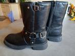 Zwarte laarzen met gespen, Hoge laarzen, Zwart, Nieuw, Ophalen of Verzenden
