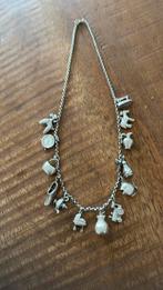 Zilveren Bedelketting Vintage, Ophalen of Verzenden, Gebruikt, Zilver, Met hanger