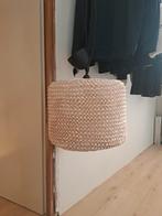 Ikea Hanglamp met Stoffenkap, Ophalen, 25 tot 50 cm, Rond, Crème